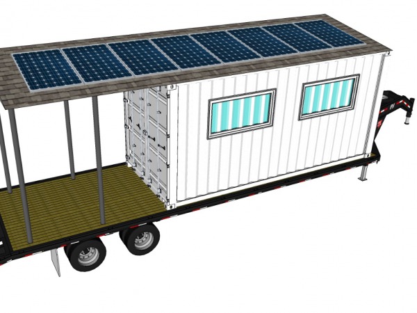 Initial conceptual rendering of the mobile training lab
