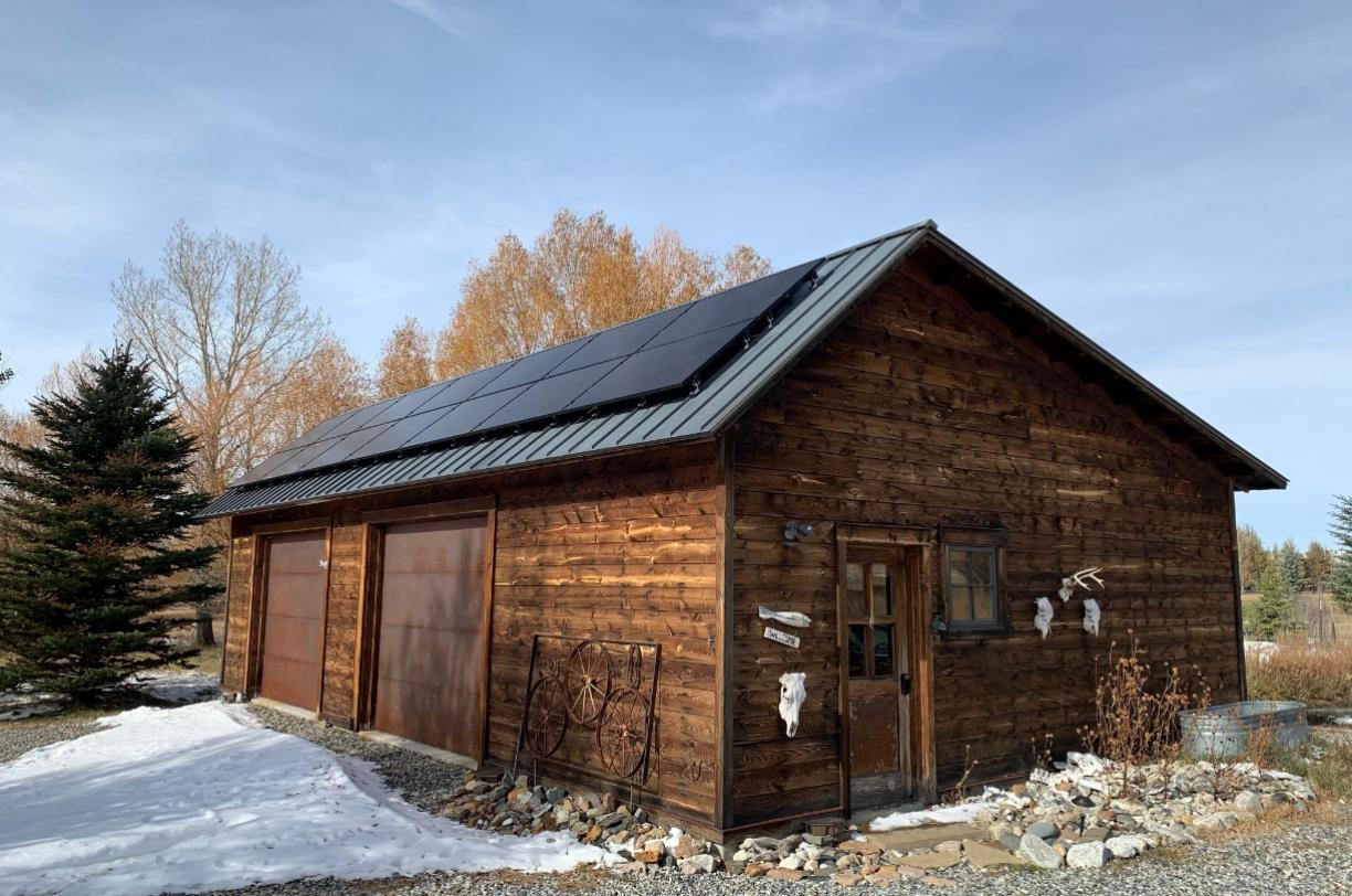 Solar Panel Garage Installation