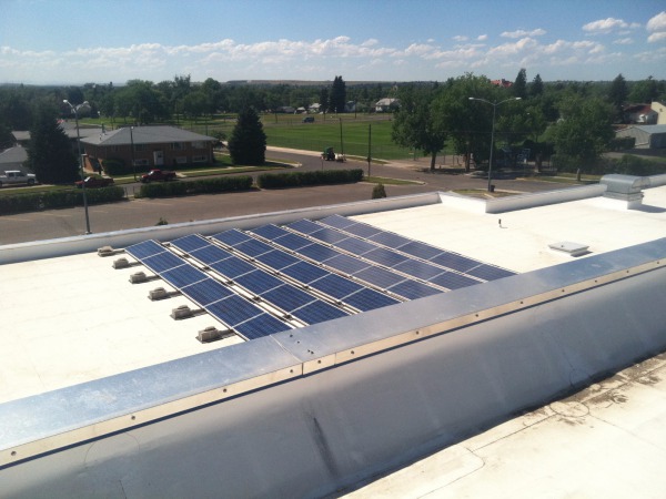 Great Falls MT High School solar electric power